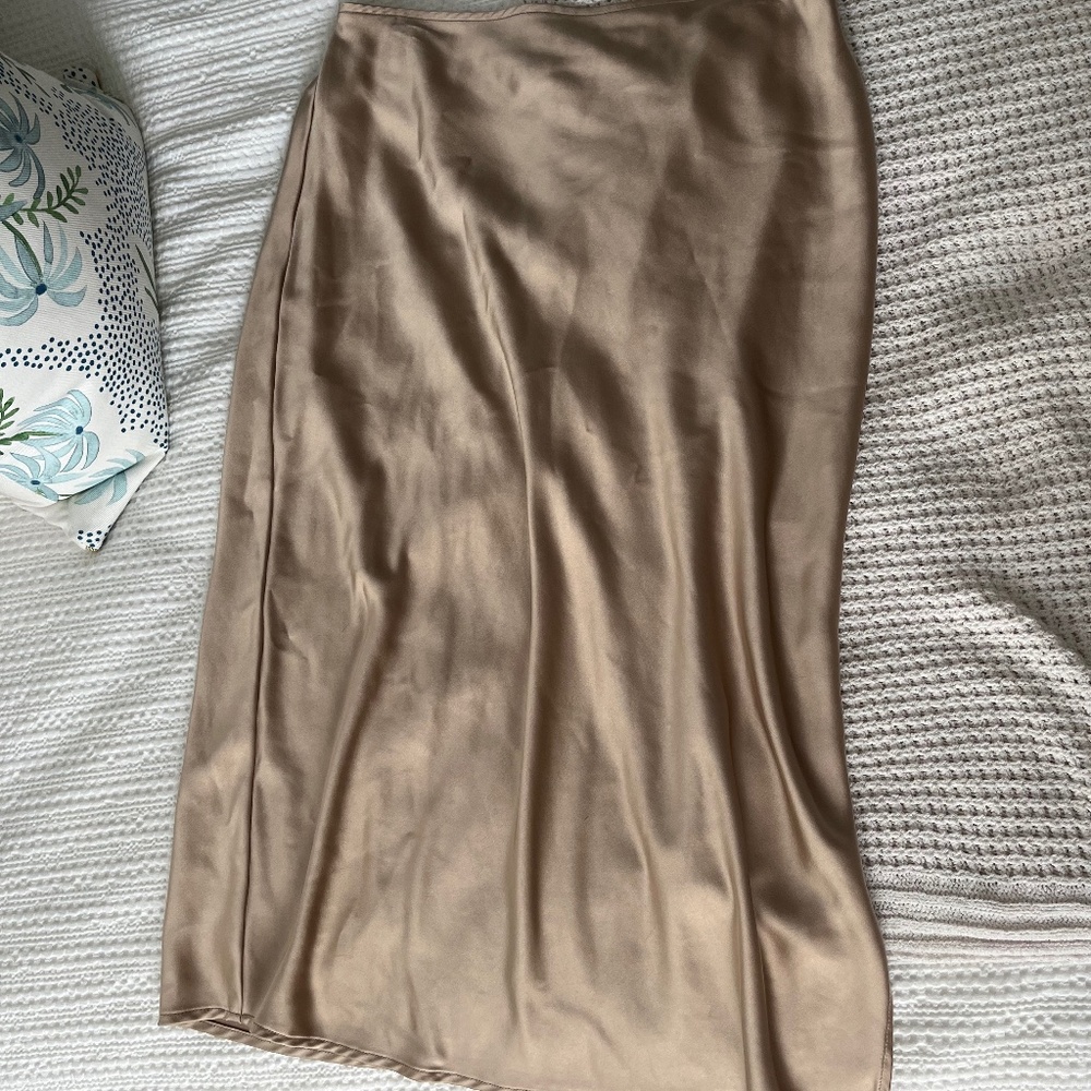 Old Navy Satin Midi Skirt